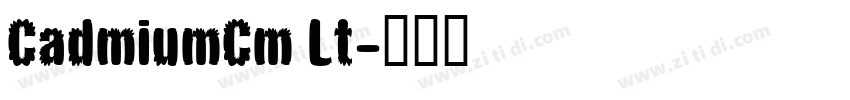 CadmiumCm Lt字体转换